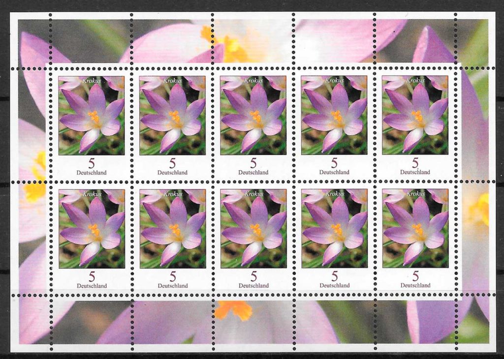 filatelia coleccion flora Alemania 2005