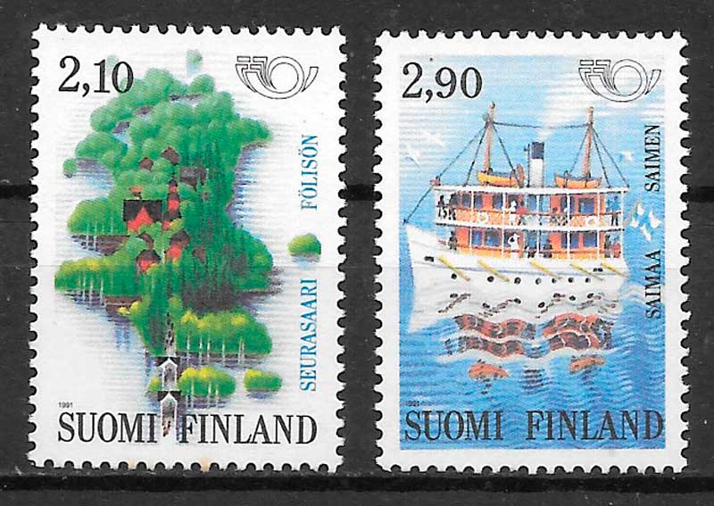 sellos turismo Finlandia 1991