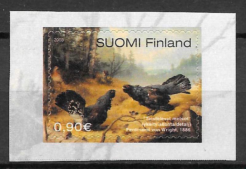 coleccion sellos fauna Finlandia 2003