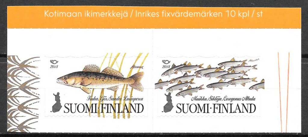 filatelia fauna Finlandia 2018