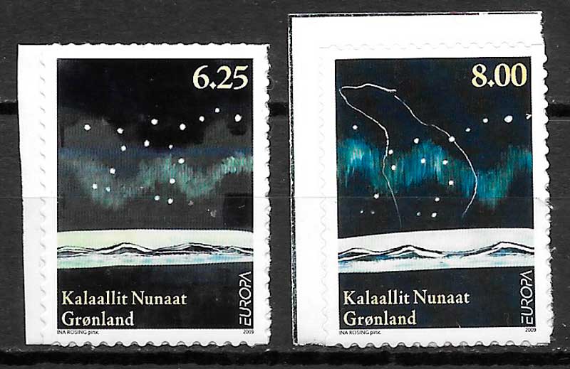 sellos Europa Groenlandia 2009