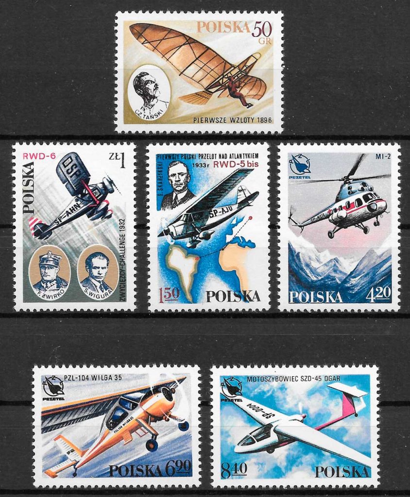 sellos transporte Polonia 1978