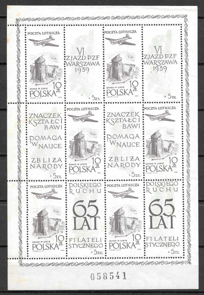 sellos transporte Polonia 1959
