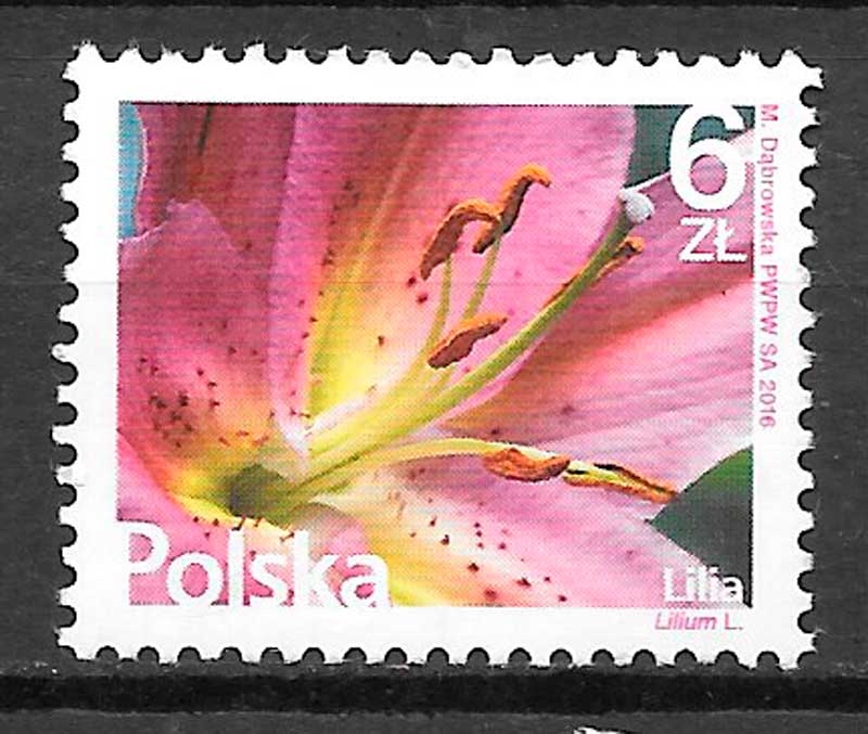 filatelia flora Polonia 2016