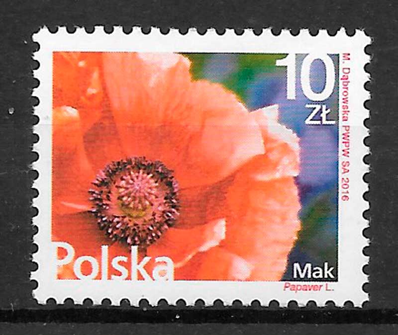 sellos flora Polonia 2016