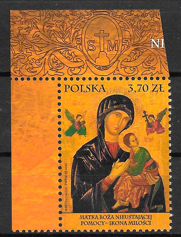sello pintura Polonia 2016
